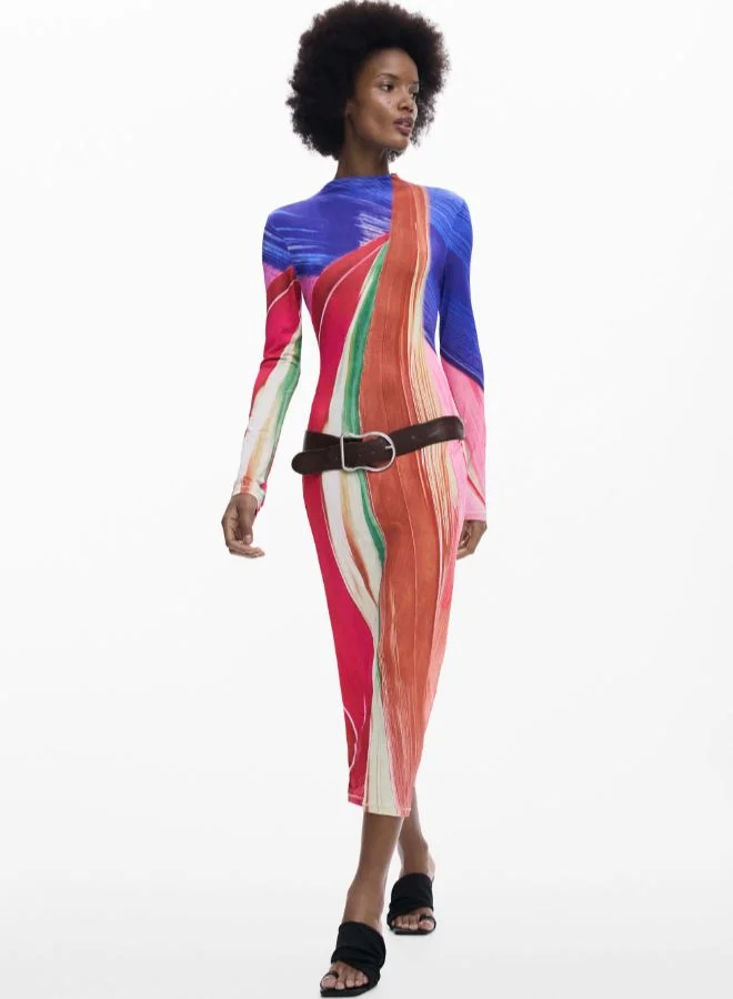 ديسيجوال فستان فني محبوك